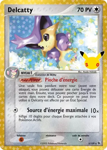 Delcatty — carte Pokémon 30ᵉ Anniversaire