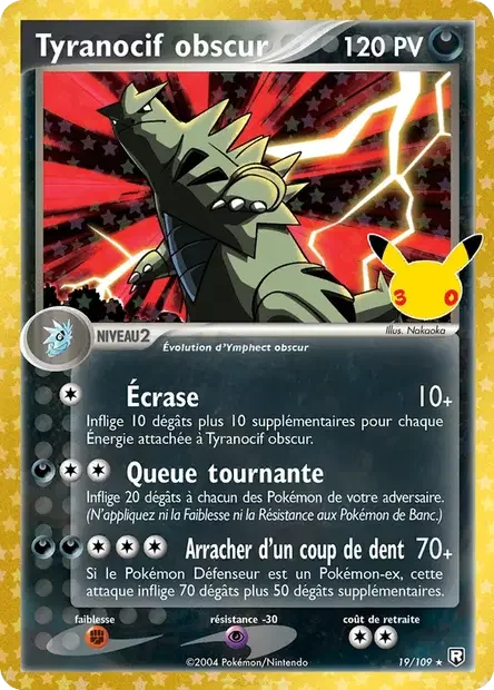 Tyranocif obscur — carte Pokémon 30ᵉ Anniversaire