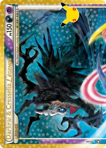 Darkrai & Cresselia LÉGENDE — carte Pokémon 30ᵉ Anniversaire