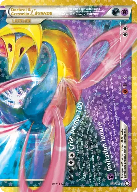 Darkrai & Cresselia LÉGENDE — carte Pokémon 30ᵉ Anniversaire