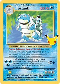 Tortank — carte Pokémon Célébrations