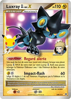 Luxray GL NIV.X — carte Pokémon Célébrations
