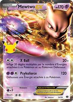 Mewtwo-EX — carte Pokémon Célébrations