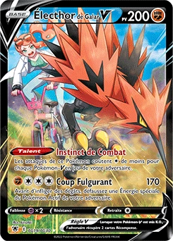 Électhor de Galar V — carte Pokémon Astres Radieux