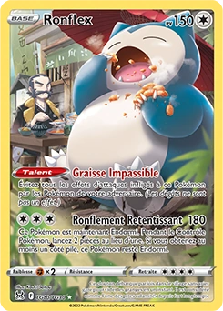 Ronflex — carte Pokémon Origine Perdue