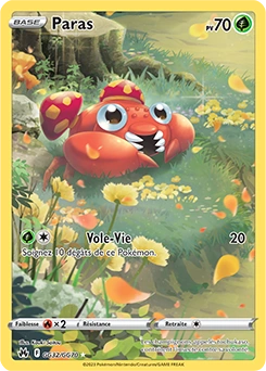 Paras — carte Pokémon Zénith Suprême