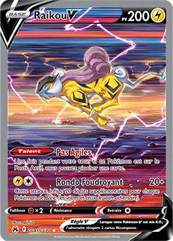 Raikou V — carte Pokémon Zénith Suprême