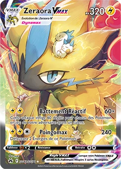 Zeraora VMAX — carte Pokémon Zénith Suprême
