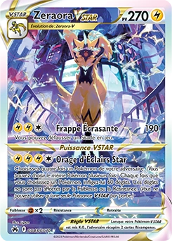 Zeraora VSTAR — carte Pokémon Zénith Suprême