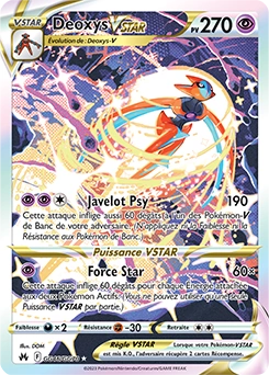 Deoxys VSTAR — carte Pokémon Zénith Suprême