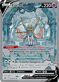 Zacian V — carte Pokémon Zénith Suprême