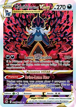 Clamiral de Hisui VSTAR — carte Pokémon Zénith Suprême