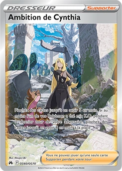 Ambition de Cynthia — carte Pokémon Zénith Suprême