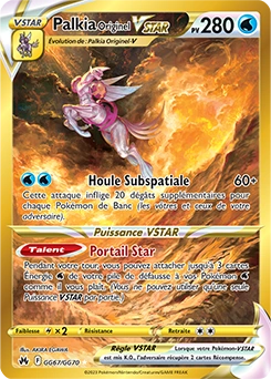Palkia Originel VSTAR — carte Pokémon Zénith Suprême
