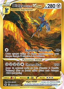 Dialga Originel VSTAR — carte Pokémon Zénith Suprême