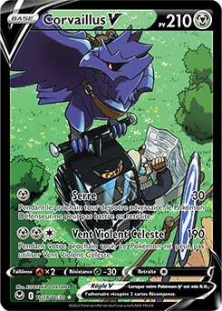 Corvaillus V — carte Pokémon Tempête Argentée