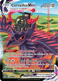 Corvaillus VMAX — carte Pokémon Tempête Argentée