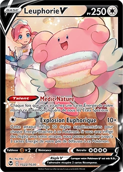 Leuphorie V — carte Pokémon Tempête Argentée