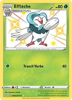 Efflèche — carte Pokémon Destinées Radieuses