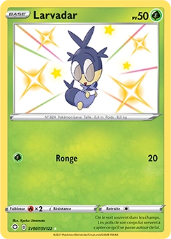 Larvadar — carte Pokémon Destinées Radieuses