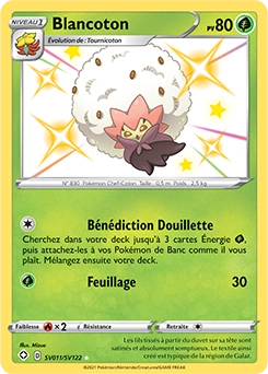 Blancoton — carte Pokémon Destinées Radieuses