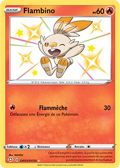 Flambino — carte Pokémon Destinées Radieuses
