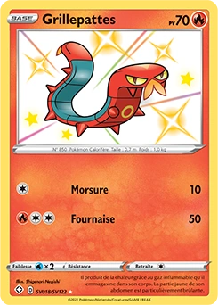 Grillepattes — carte Pokémon Destinées Radieuses