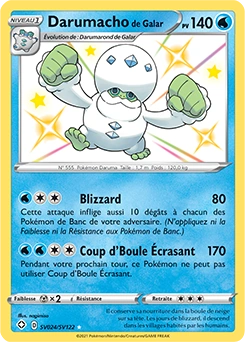 Darumacho de Galar — carte Pokémon Destinées Radieuses