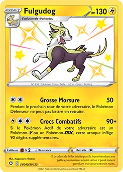 Fulgudog — carte Pokémon Destinées Radieuses