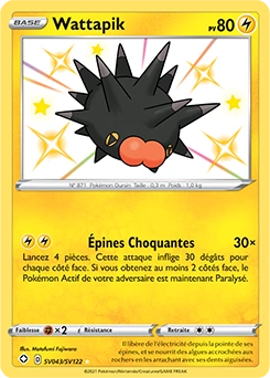 Wattapik — carte Pokémon Destinées Radieuses