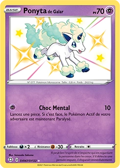 Ponyta de Galar — carte Pokémon Destinées Radieuses
