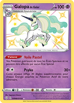 Galopa de Galar — carte Pokémon Destinées Radieuses