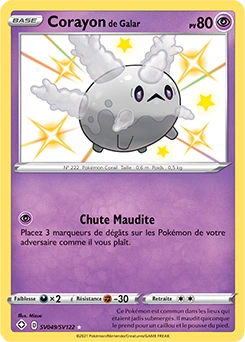 Corayon de Galar — carte Pokémon Destinées Radieuses