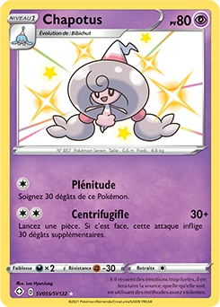 Chapotus — carte Pokémon Destinées Radieuses