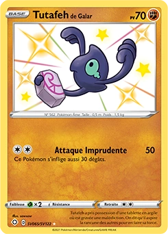 Tutafeh de Galar — carte Pokémon Destinées Radieuses
