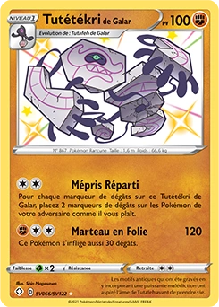 Tutétékri de Galar — carte Pokémon Destinées Radieuses