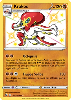 Krakos — carte Pokémon Destinées Radieuses