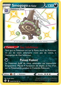 Smogogo de Galar — carte Pokémon Destinées Radieuses