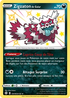 Zigzaton de Galar — carte Pokémon Destinées Radieuses