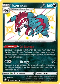 Ixon de Galar — carte Pokémon Destinées Radieuses