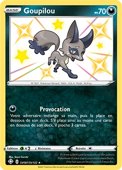 Goupilou — carte Pokémon Destinées Radieuses
