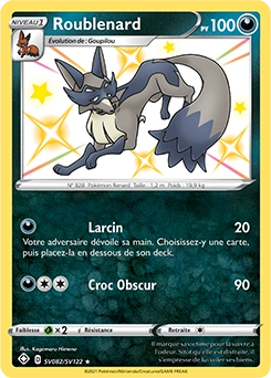 Roublenard — carte Pokémon Destinées Radieuses