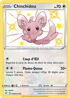 Chinchidou — carte Pokémon Destinées Radieuses