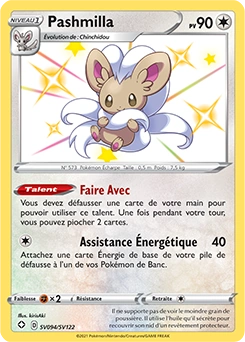 Pashmilla — carte Pokémon Destinées Radieuses