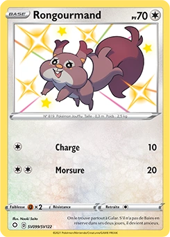 Rongourmand — carte Pokémon Destinées Radieuses