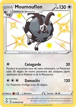 Moumouflon — carte Pokémon Destinées Radieuses