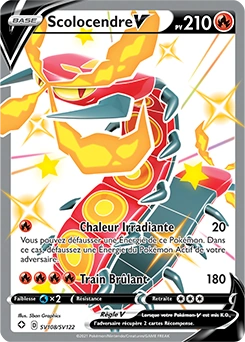 Scolocendre V — carte Pokémon Destinées Radieuses
