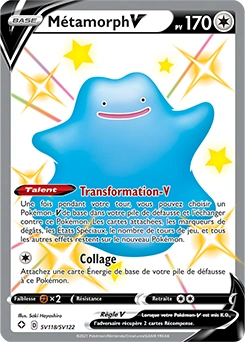 Métamorph V — carte Pokémon Destinées Radieuses