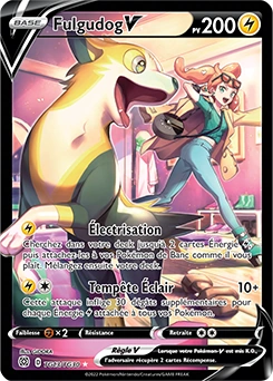 Fulgudog V — carte Pokémon Stars Étincelantes